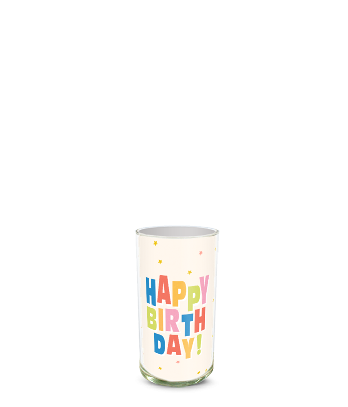 Partial image of Custom Photo Vase without flowers.