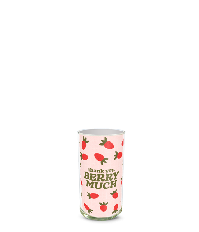 Partial image of Custom Photo Vase without flowers.